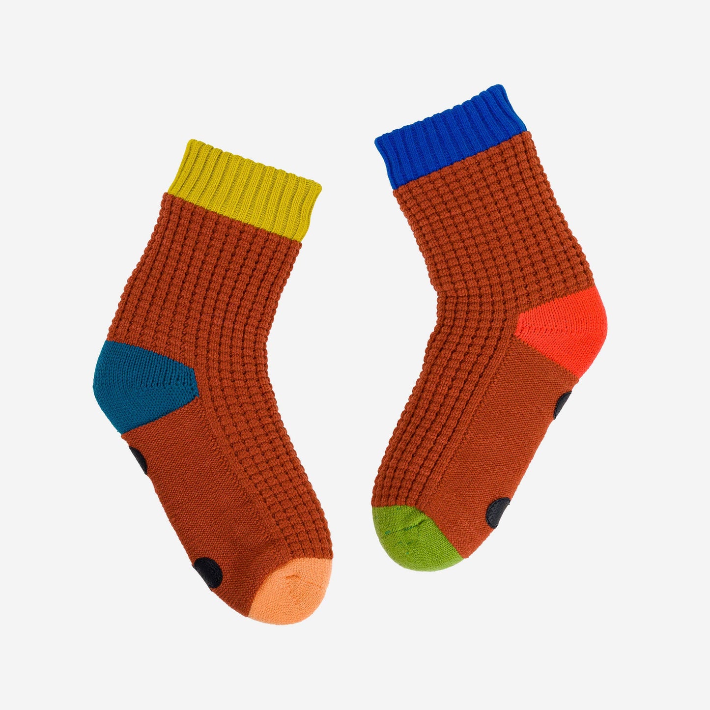 Fleece-Lined Waffle Knit House Socks