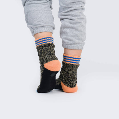 Fleece-Lined Waffle Knit House Socks