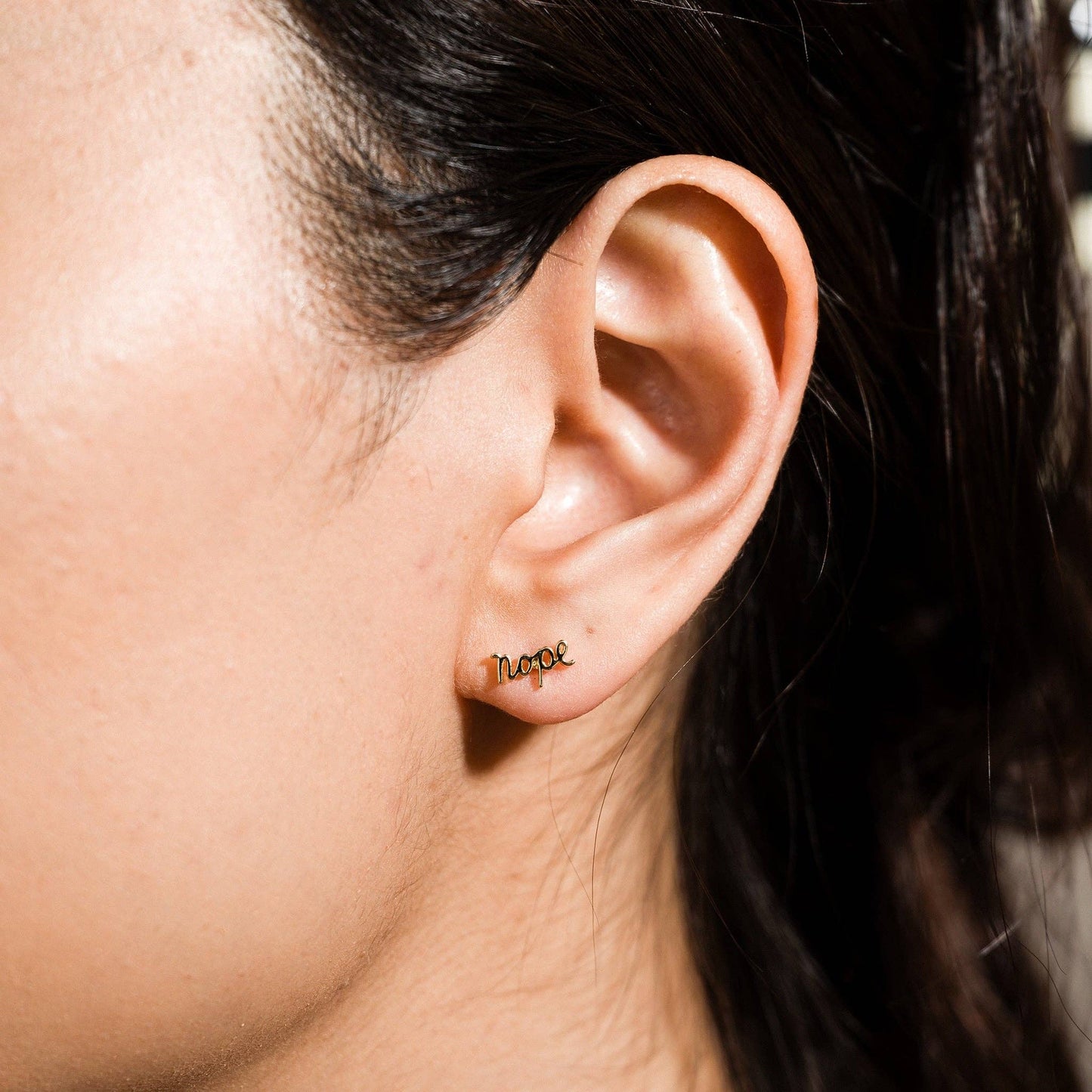 Nope Stud Single Earring