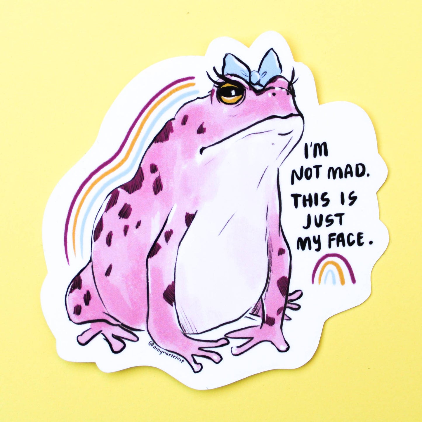 I’m Not Mad, This is Just My Face Frog Sticker
