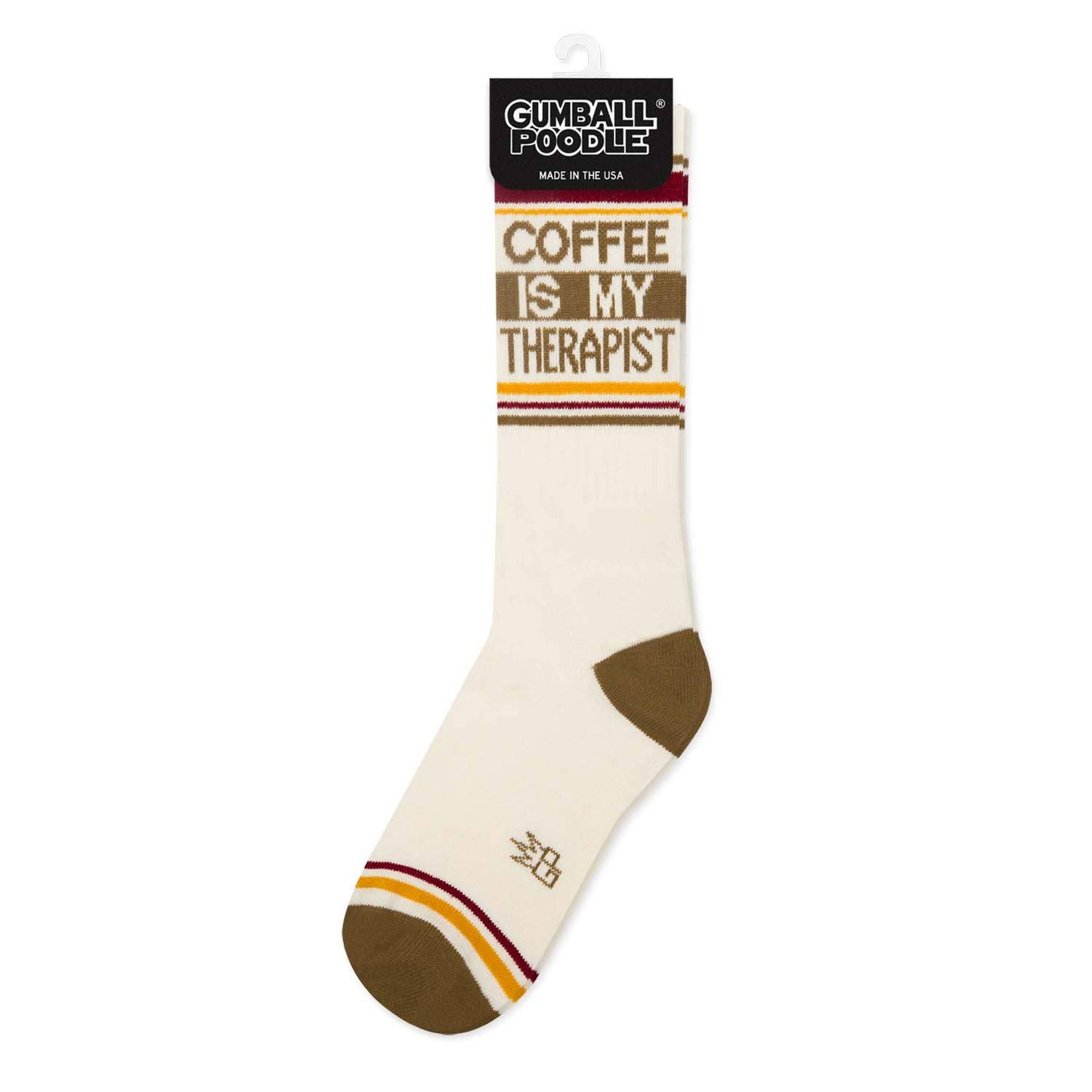 Coffee Is My Therapist Retro Crew Socks