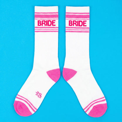 Bride Retro Pink Crew Socks