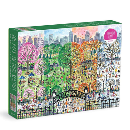 Dog Park in Four Seasons 1000 Piece Puzzle