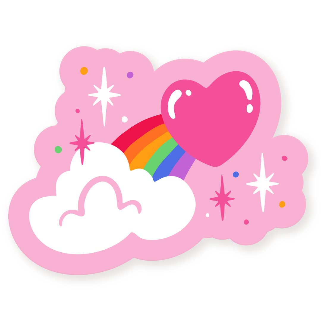 Rainbow Heart Sticker