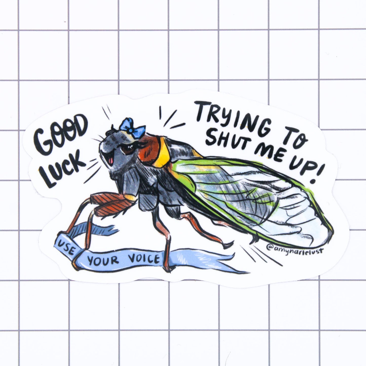 Loud Cicada Sticker