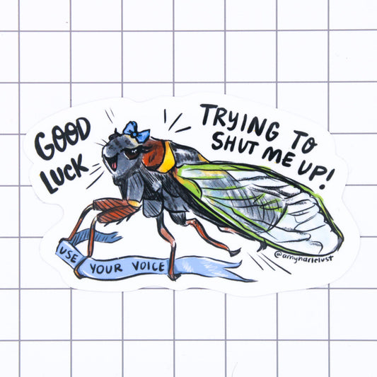 Loud Cicada Sticker
