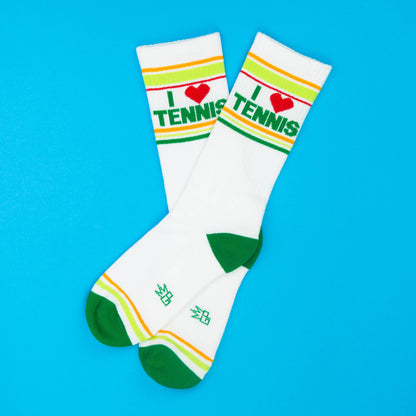 I ❤️ Tennis Retro Crew Socks