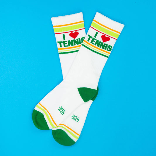 I ❤️ Tennis Retro Crew Socks