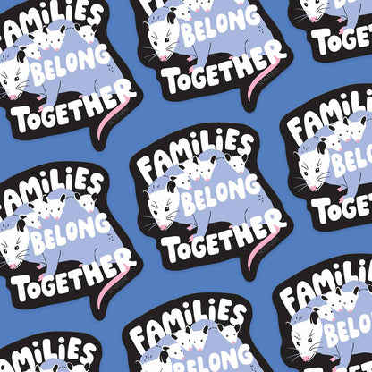 Families Belong Together Possum Sticker