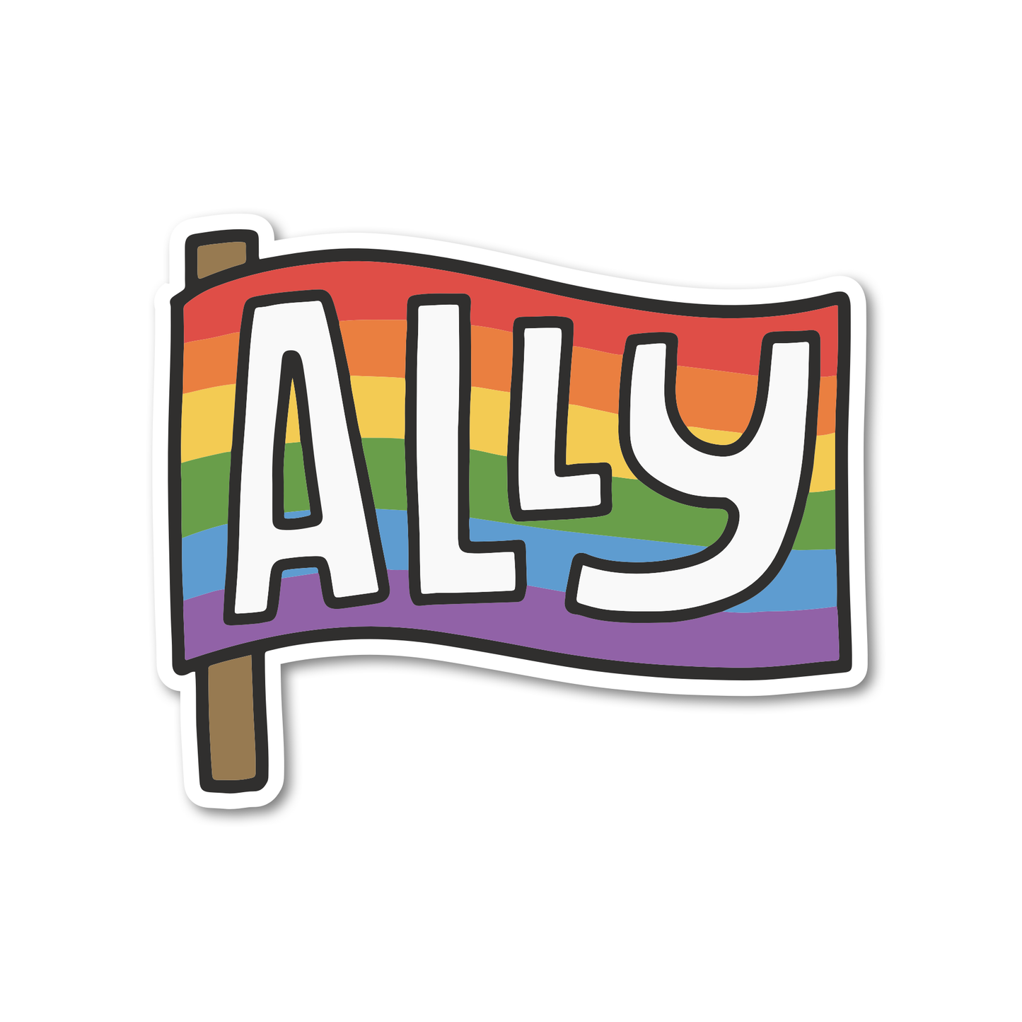 LGBTQ Ally Flag Sticker