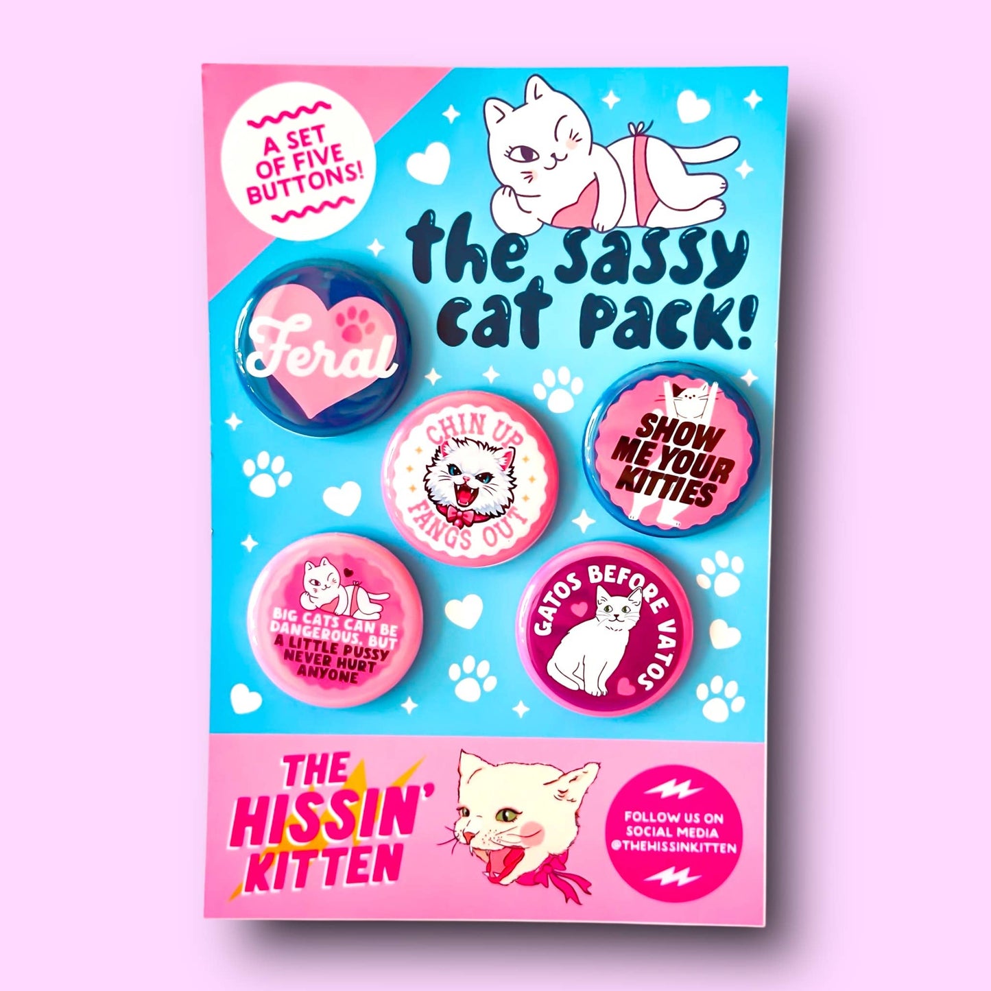 The Sassy Cat Button Pack