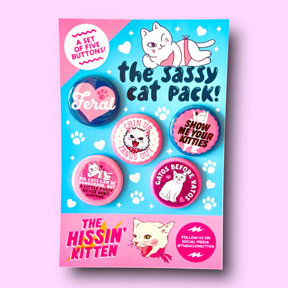 The Sassy Cat Button Pack