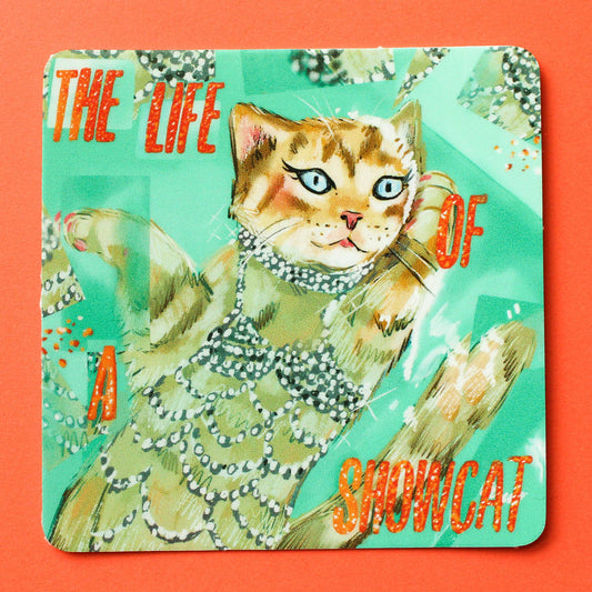 Swiftie Cat “The Life of a Showcat” Sticker 🧡PRE-ORDER🧡