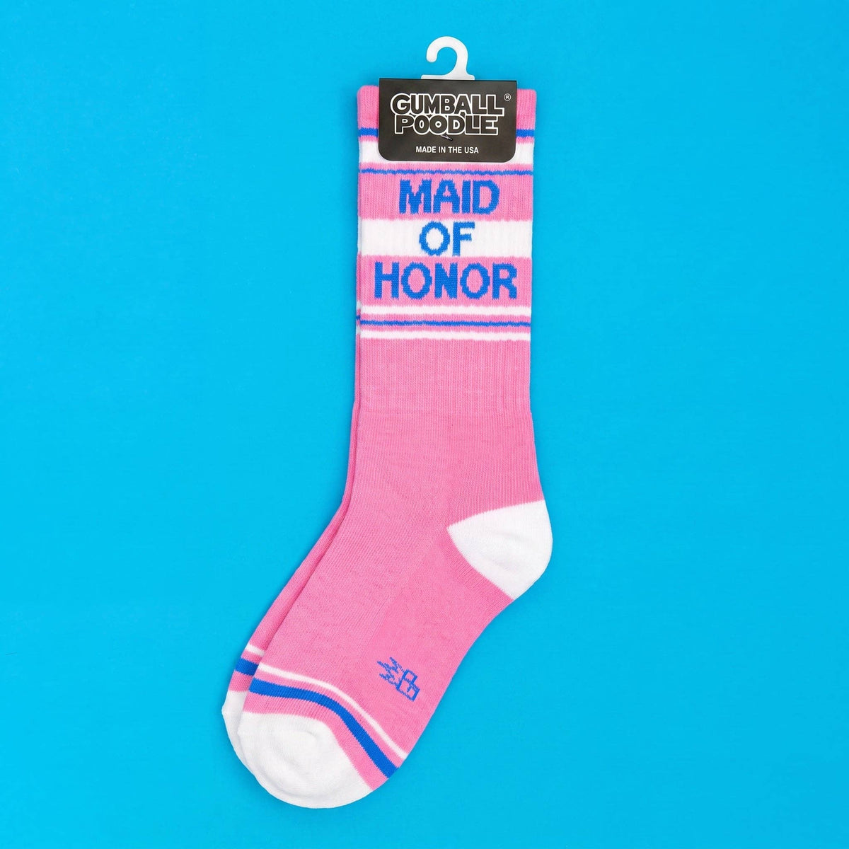 Maid Of Honor Retro Pink Crew Socks
