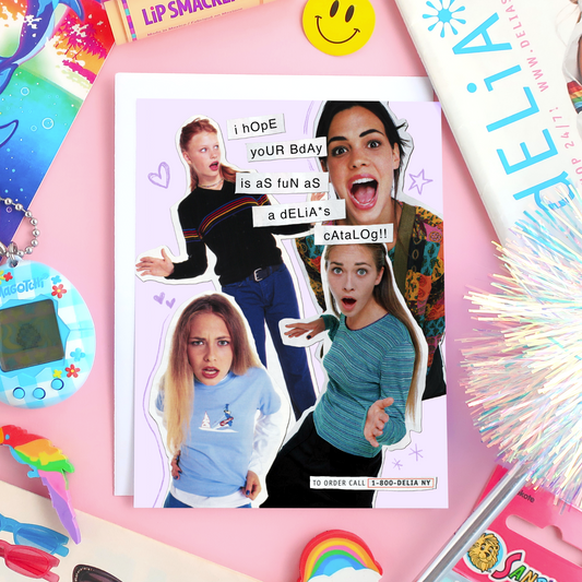 Delia’s Catalog 90s Nostalgia Birthday Card
