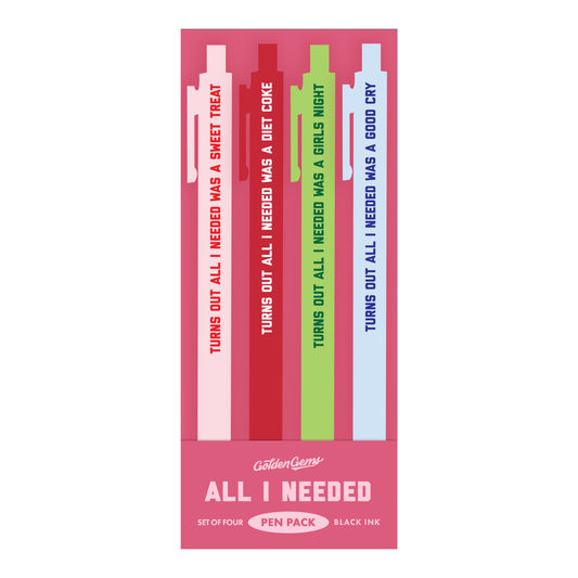 Turns Out All I Needed Was a Pen Pack