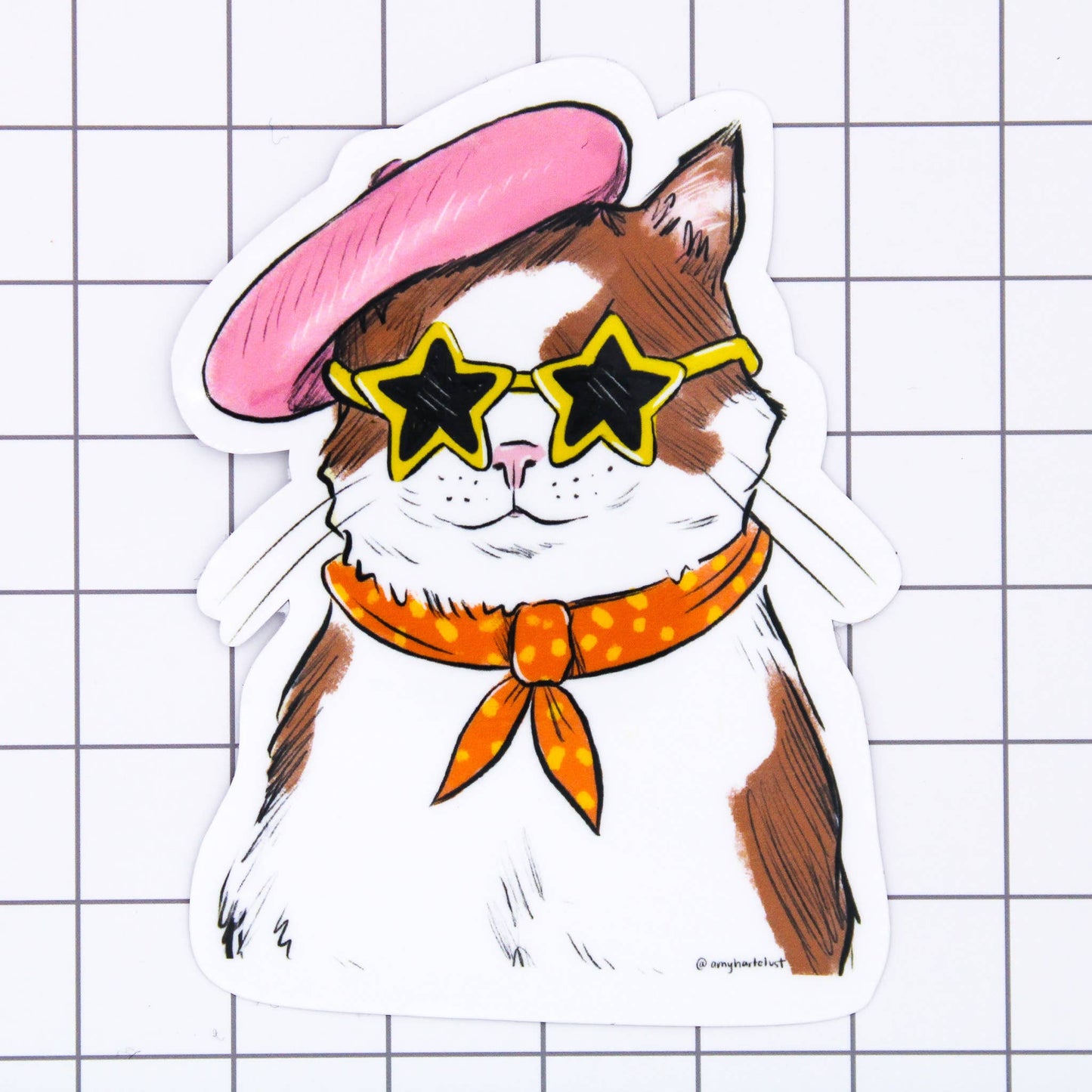 Fancy Cat Sticker