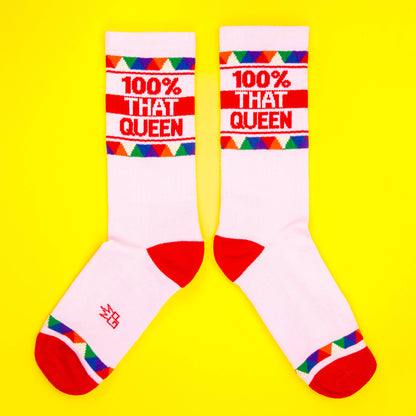 100% That Queen Retro Crew Socks