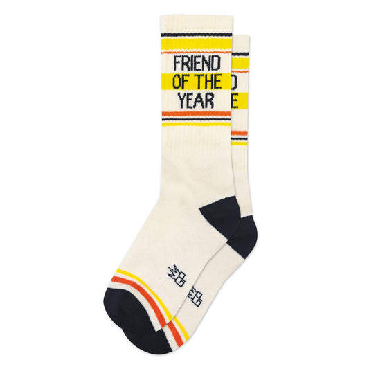 Friend Of The Year Retro Crew Socks