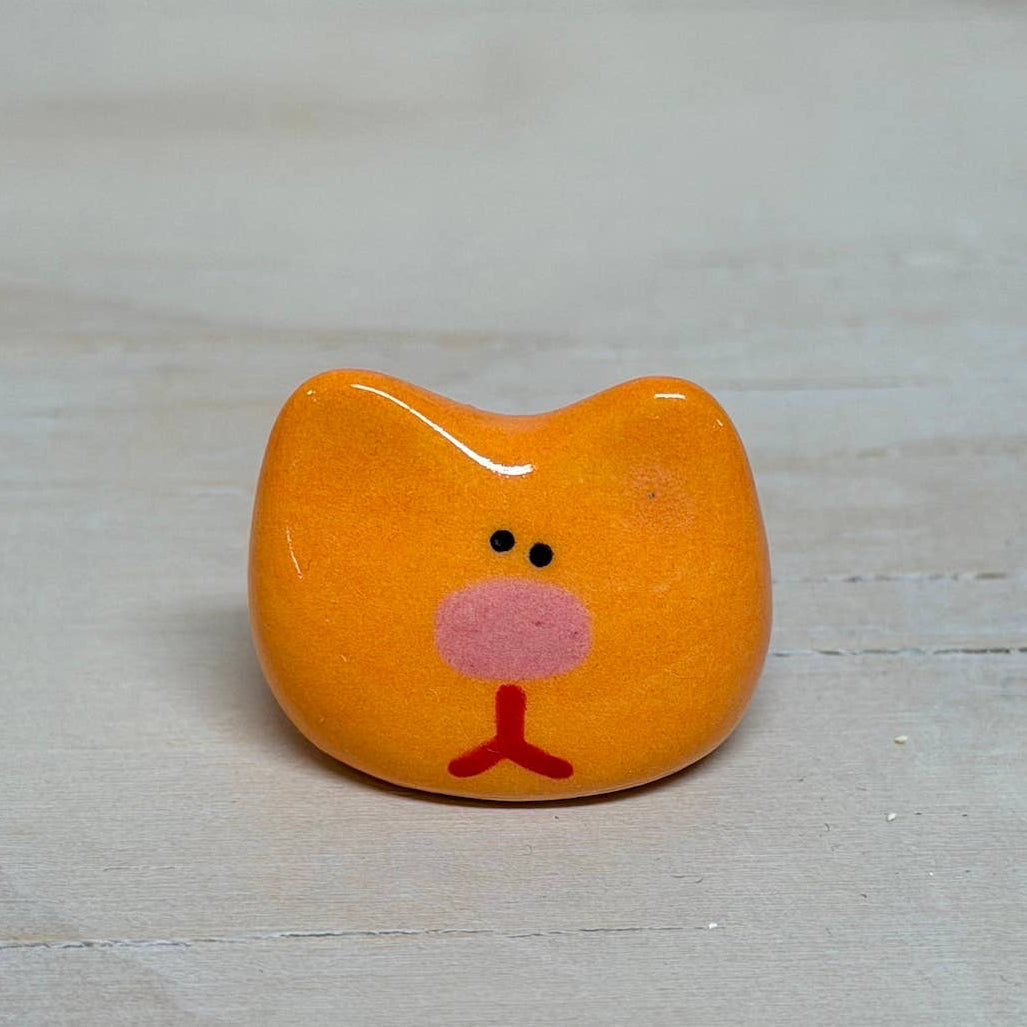 Ceramic Orange Cat Desk Pal