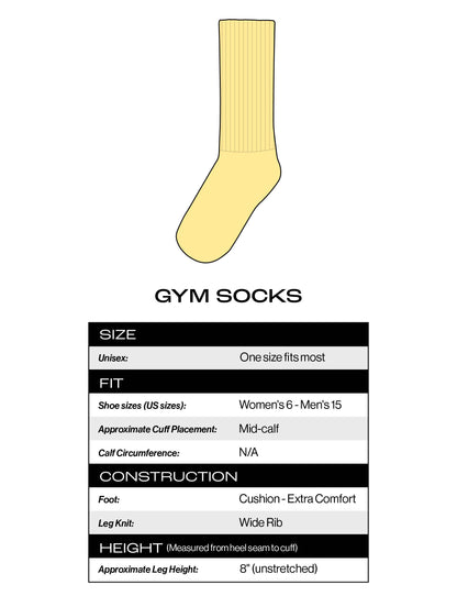 Bookworm Vintage Rainbow Gym Crew Socks