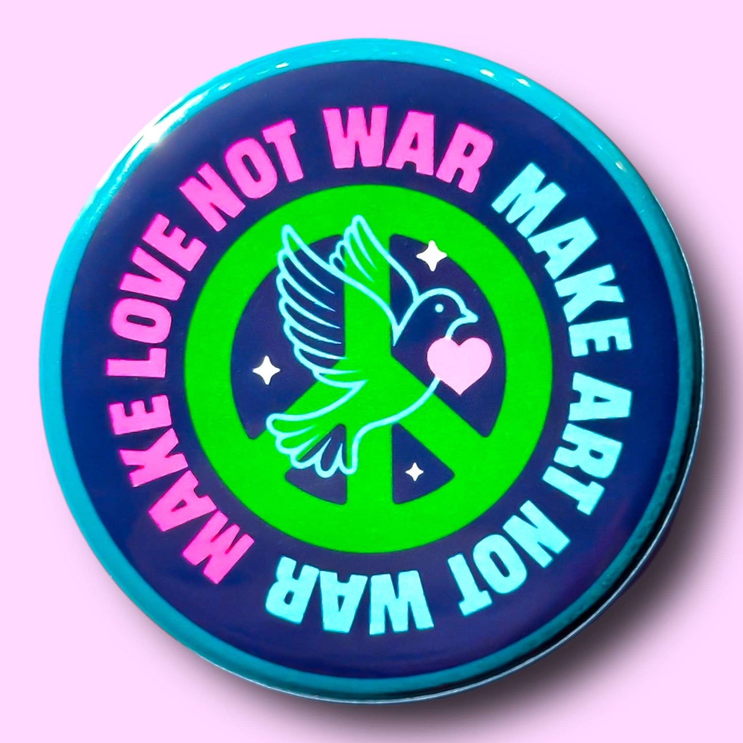 Make Love / Art Not War Magnet