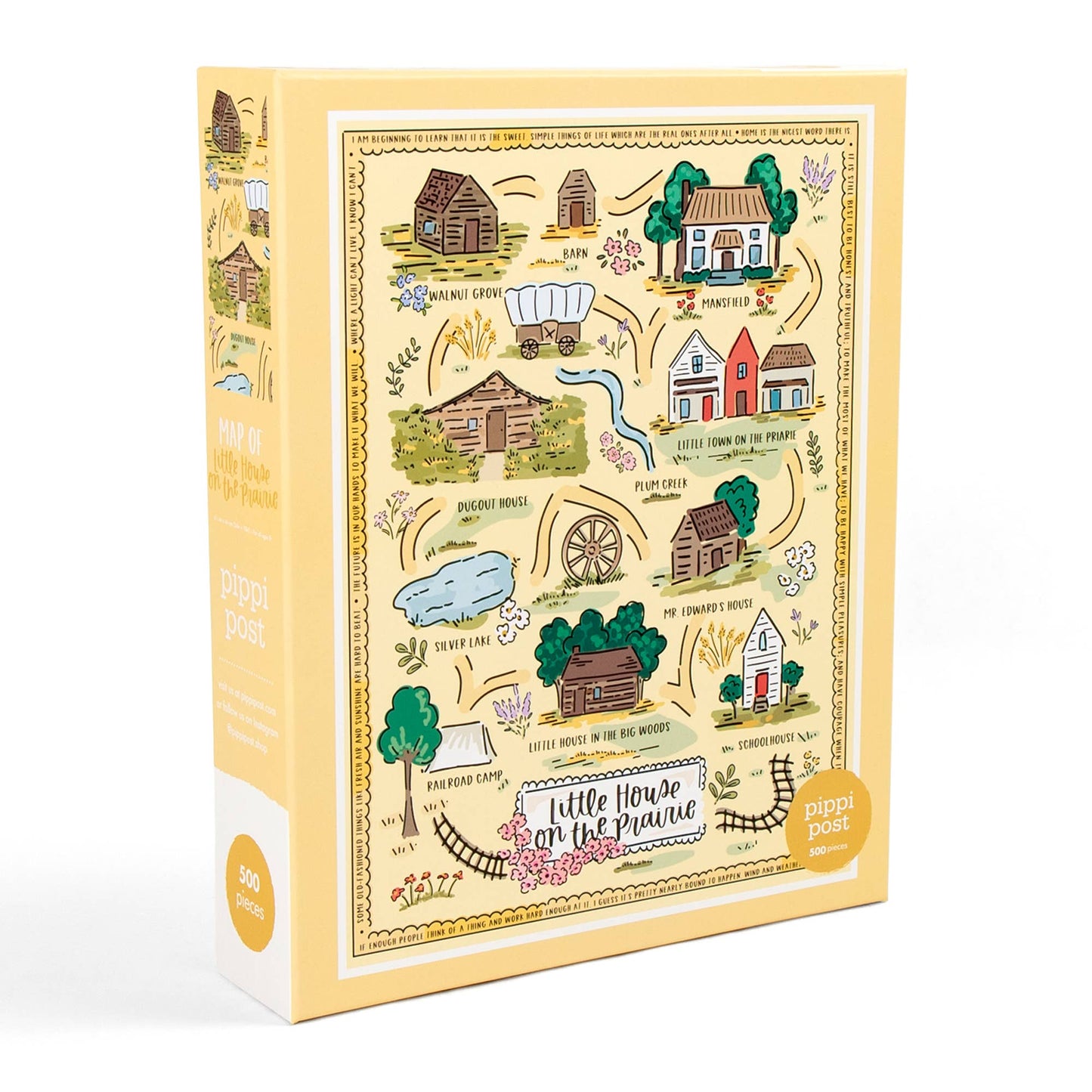 Little House on the Prairie Map 500 Piece Puzzle