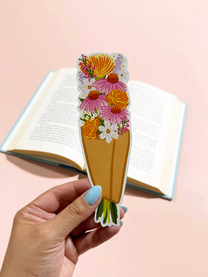 Bouquet Die Cut Bookmark