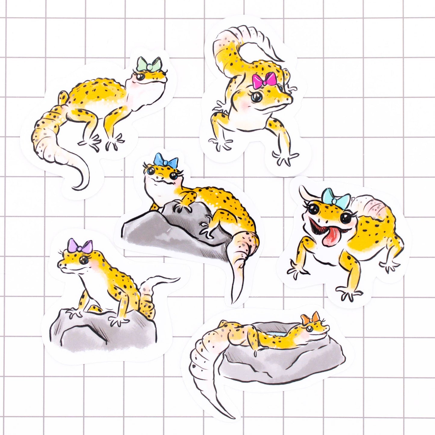 Gecko Girlies Sticker Pack
