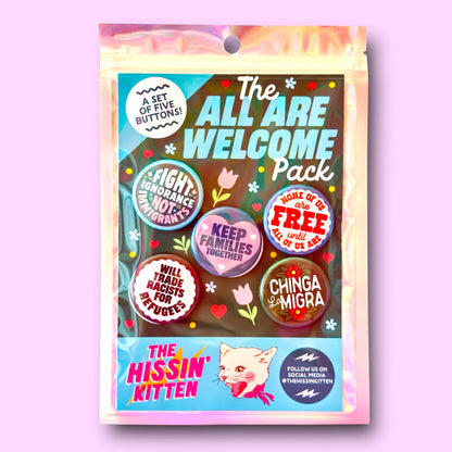 The All Are Welcome Button Pack