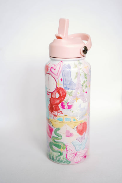 Taylor Swift 32 oz Insulated Water Bottle