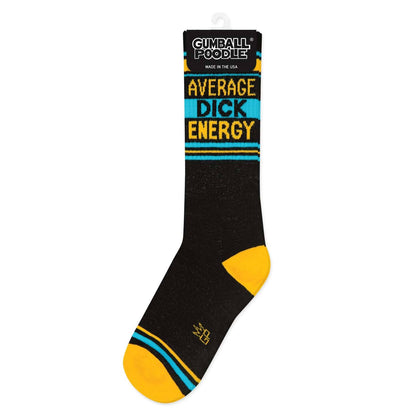 Average Dick Energy Retro Crew Socks