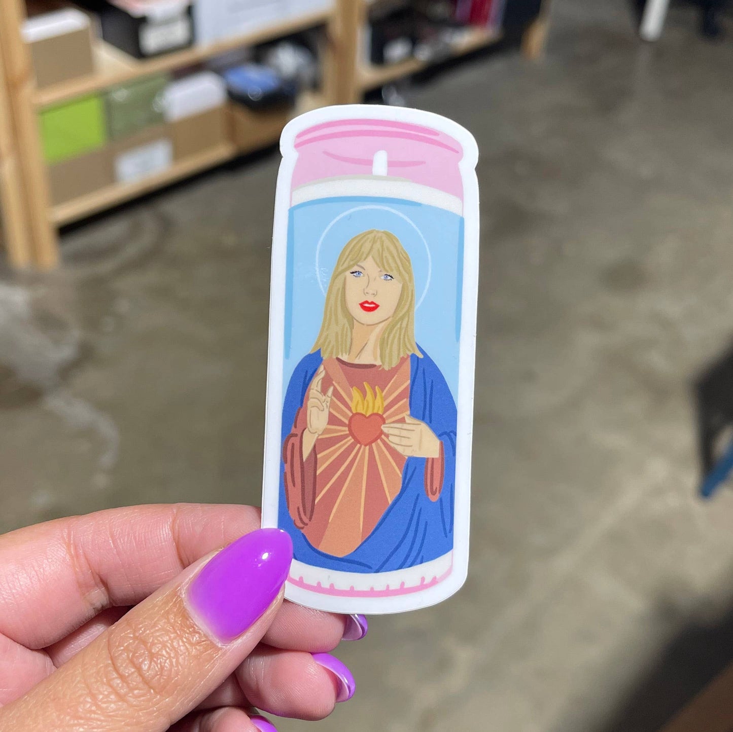 Saint Taylor Swift Candle Sticker