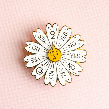 Spinning Daisy Interactive Pin