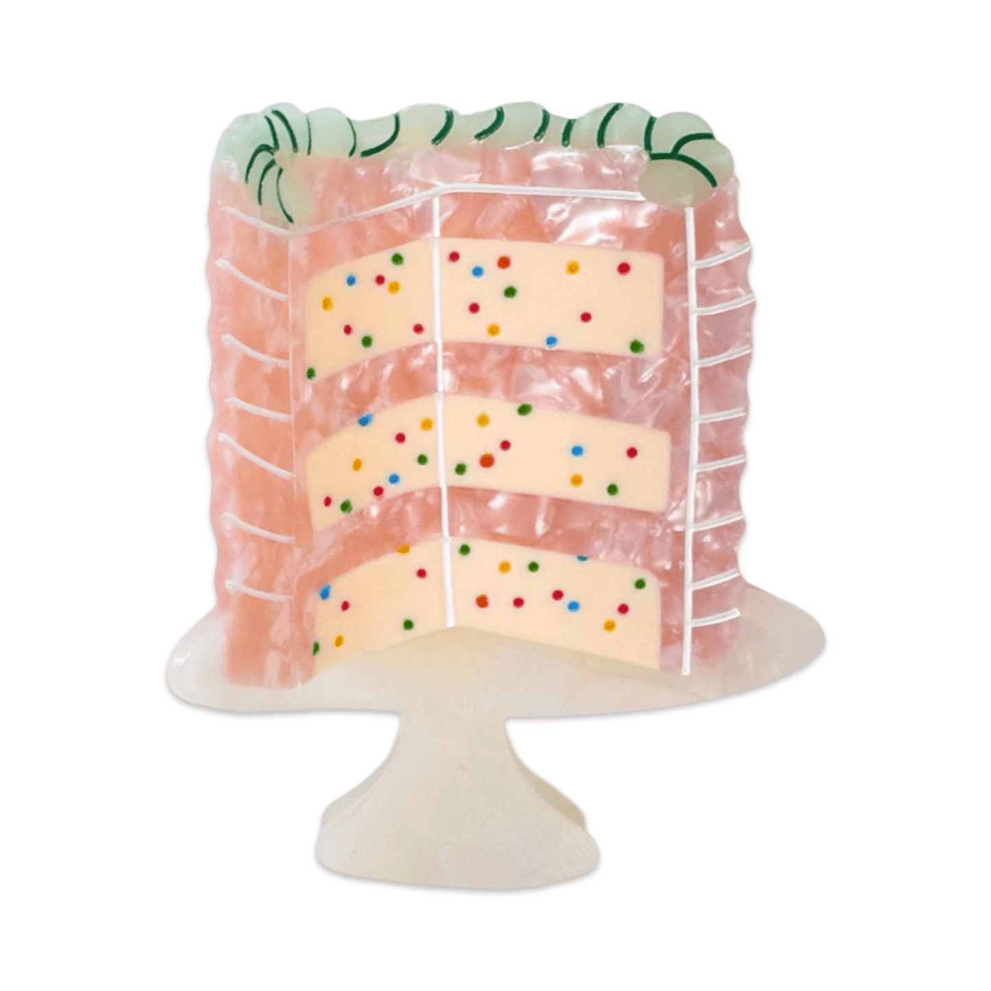 Confetti Cake Hair Claw Clip
