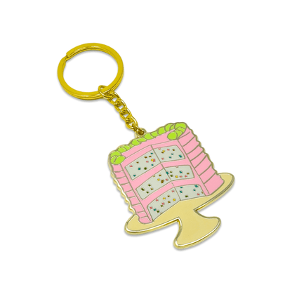 Confetti Cake Keychain