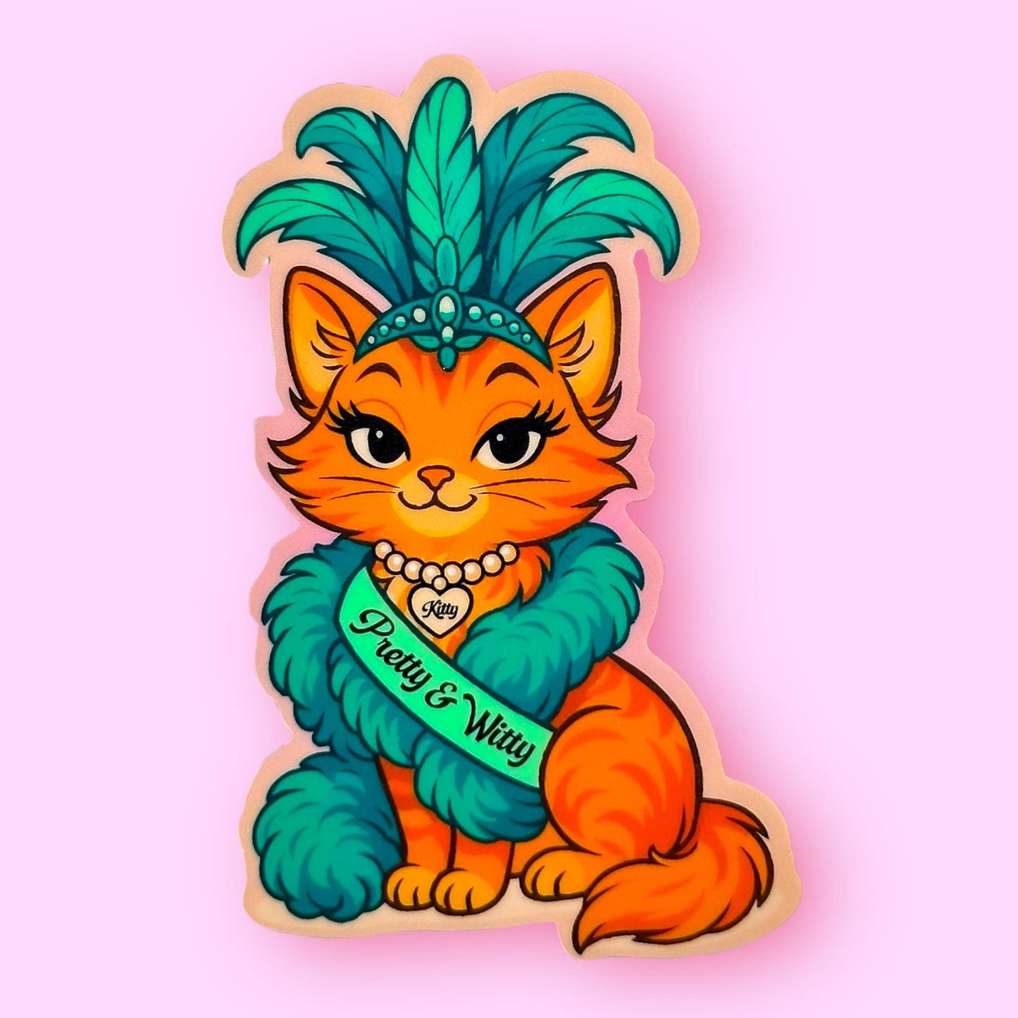 Pretty & Witty Kitty Sticker