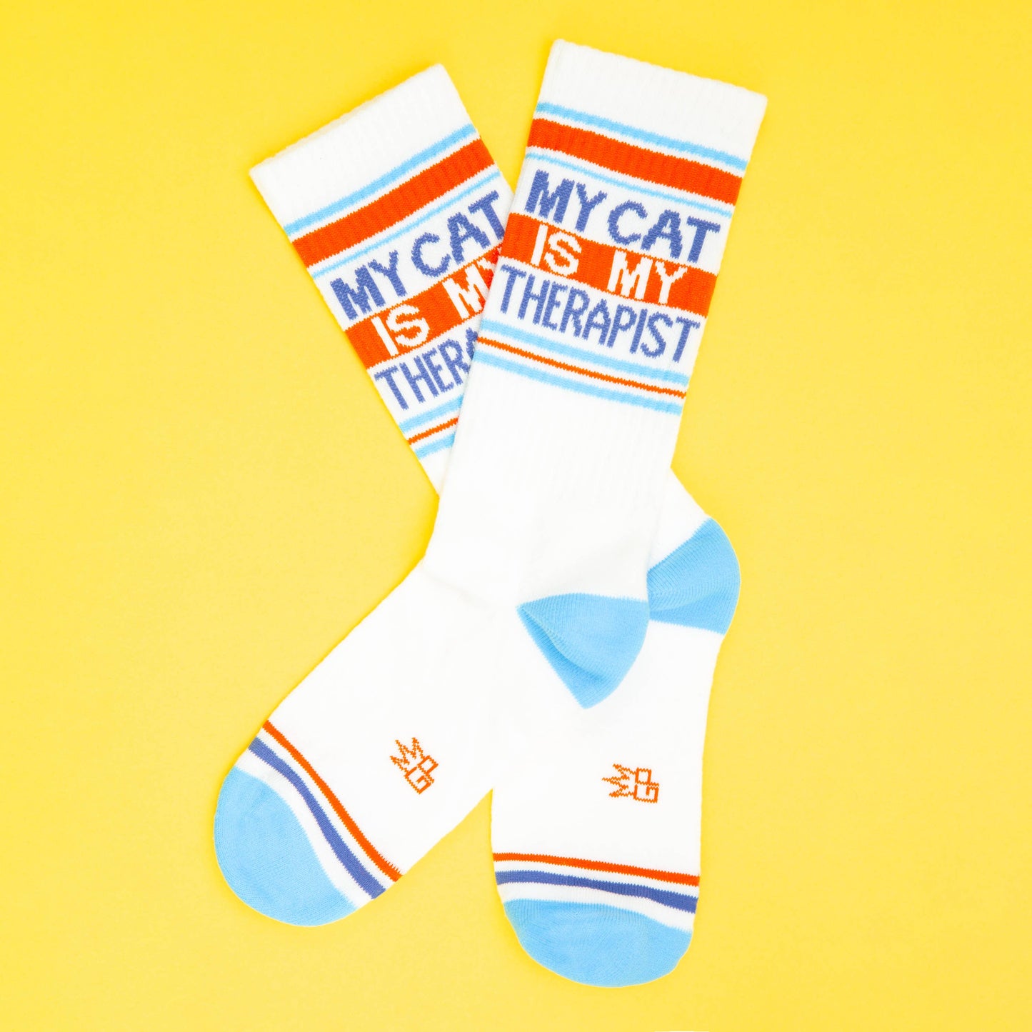 My Cat Is My Therapist Retro Crew Socks