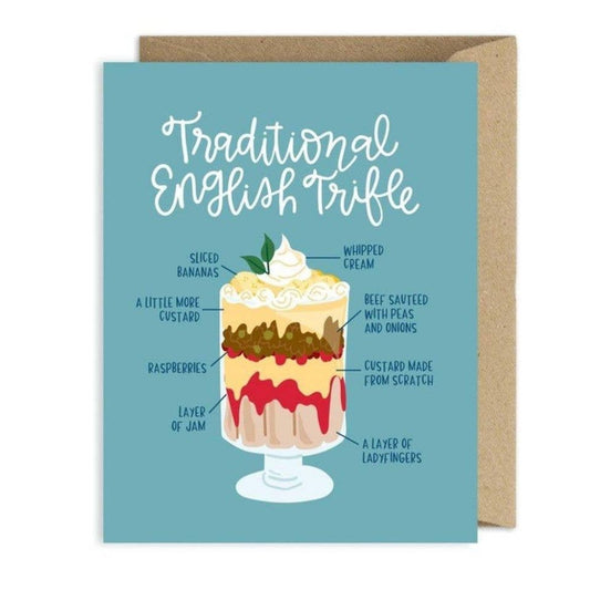 Traditional English Trifle Greeting Card