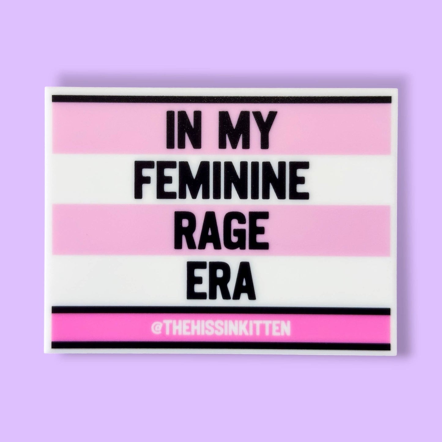 IN MY FEMININE RAGE ERA Letter Board Magnet