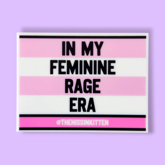 IN MY FEMININE RAGE ERA Letter Board Magnet