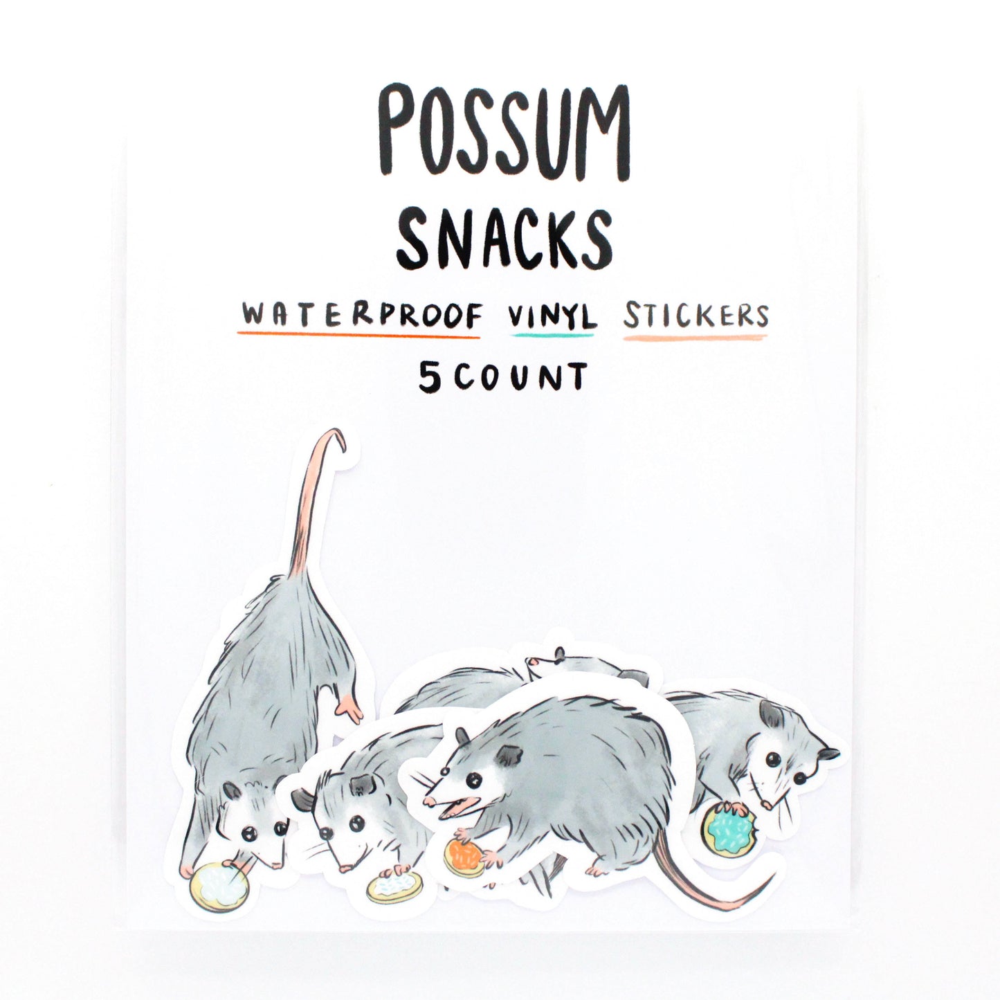 Possum Snacks Sticker Pack