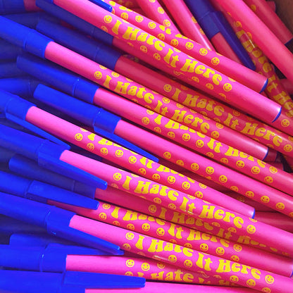 I Hate It Here Smiley Face Ballpoint Pen