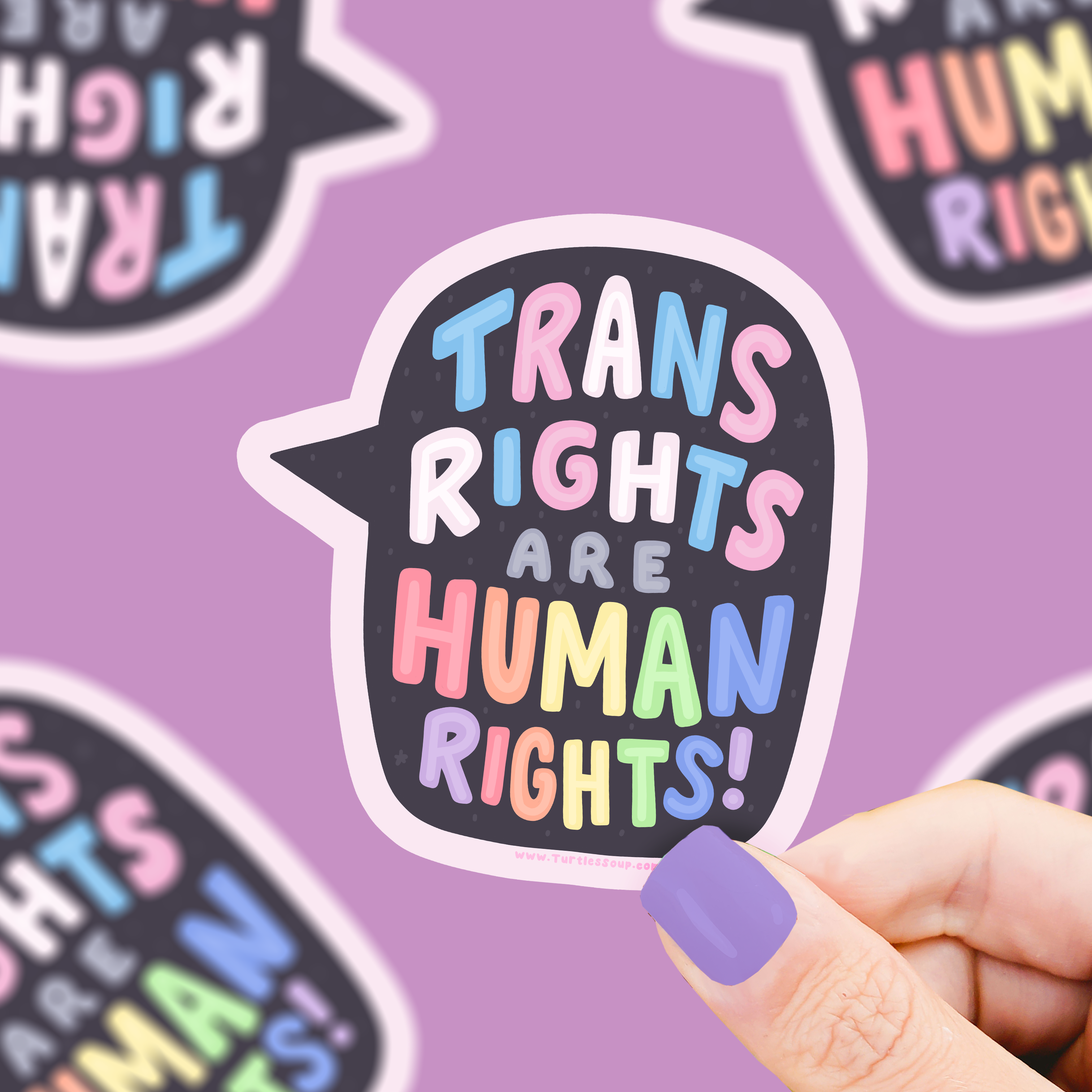 Trans Rights are Human Rights Sticker – Maple Layne Market