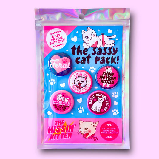 The Sassy Cat Button Pack