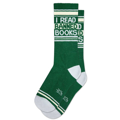 I Read Banned Books Retro Crew Socks