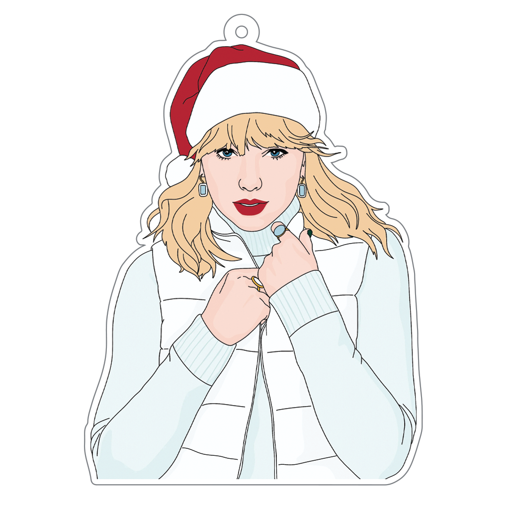 Taylor Swift Acrylic Christmas Ornament