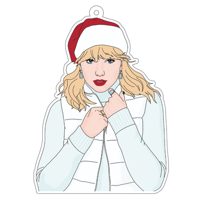 Taylor Swift Acrylic Christmas Ornament