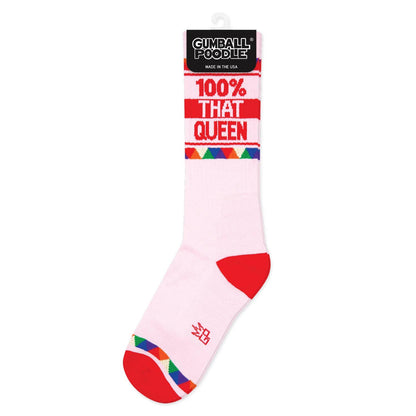 100% That Queen Retro Crew Socks