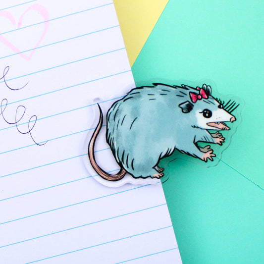 Possum Acrylic Binder Clip